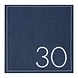 Blauwe Servetten 30 Jaar 16,5cm 16st Blauwe Servetten 30 Jaar 16,5cm 16st