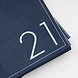 Blauwe Servetten 21 Jaar 16,5cm 16st Blauwe Servetten 21 Jaar 16,5cm 16st
