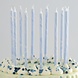 Blauwe Kaarsen Marmer 18cm 12st Blauwe Kaarsen Marmer 18cm 12st
