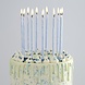 Blauwe Kaarsen Marmer 18cm 12st Blauwe Kaarsen Marmer 18cm 12st