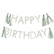 Groene Happy Birthday Slinger Tassels Groene Happy Birthday Slinger Tassels