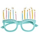 Gekleurde Happy Birthday Bril Kaarsjes Gekleurde Happy Birthday Bril Kaarsjes