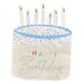 Happy Birthday Servetten Taart 16,5cm 16st Happy Birthday Servetten Taart 16,5cm 16st