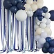 Blauwe Ballonnenboog Met Slingers 3m Blauwe Ballonnenboog Met Slingers 3m