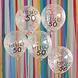 Doorzichtige Confetti Ballonnen 50 Jaar 30cm 5st Doorzichtige Confetti Ballonnen 50 Jaar 30cm 5st