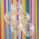Doorzichtige Confetti Ballonnen 30 Jaar 30cm 5st Doorzichtige Confetti Ballonnen 30 Jaar 30cm 5st