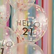 Doorzichtige Confetti Ballonnen 21 Jaar 30cm 5st Doorzichtige Confetti Ballonnen 21 Jaar 30cm 5st