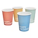 Gekleurde Happy Birthday Bekers 266ml 8st Gekleurde Happy Birthday Bekers 266ml 8st