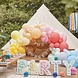 Gekleurde Happy Birthday Bekers 266ml 8st Gekleurde Happy Birthday Bekers 266ml 8st