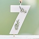 Candle Number 7 Pressed Foliage Candle Number 7 Pressed Foliage