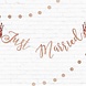 Rose Gouden Slinger Just Married 1,5m Rose Gouden Slinger Just Married 1,5m