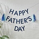 Bunting Happy Father's Day Eco With Tissue Tassels Bunting Happy Father's Day Eco With Tissue Tassels