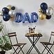 Balloon Bunting Dad With Latex Balloons Blue Foiled and Chrome Balloons Balloon Bunting Dad With Latex Balloons Blue Foiled and Chrome Balloons