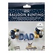 Balloon Bunting Dad With Latex Balloons Blue Foiled and Chrome Balloons Balloon Bunting Dad With Latex Balloons Blue Foiled and Chrome Balloons
