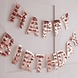 Rose Gouden Happy Birthday Slinger Franjes 1,5m Rose Gouden Happy Birthday Slinger Franjes 1,5m