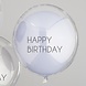 Blauwe Happy Birthday Ballonnen Dubbellaags 45cm 3st Blauwe Happy Birthday Ballonnen Dubbellaags 45cm 3st