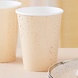Perzikkleur Bekers Met Gouden Stippen 266ml 8st Perzikkleur Bekers Met Gouden Stippen 266ml 8st
