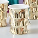 Gouden Bekers Met Franjes 250ml 8st Gouden Bekers Met Franjes 250ml 8st