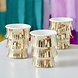 Gouden Bekers Met Franjes 250ml 8st Gouden Bekers Met Franjes 250ml 8st