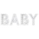 Witte Ballonnen Standaard Baby Witte Ballonnen Standaard Baby