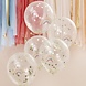 Regenboog Confetti Ballonnen 30cm 5st Regenboog Confetti Ballonnen 30cm 5st