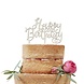Happy Birthday Taarttopper Hout 12,5cm Happy Birthday Taarttopper Hout 12,5cm
