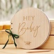 Gastenboek Hey Baby Hout 22cm Gastenboek Hey Baby Hout 22cm