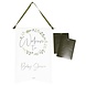 Hangdecoratie Bord Babyshower 40cm Hangdecoratie Bord Babyshower 40cm