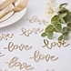 Gouden Confetti Love 6,5cm Gouden Confetti Love 6,5cm
