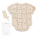 Gastenboek Puzzel Baby Hout 31cm Gastenboek Puzzel Baby Hout 31cm