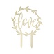 Gouden Taarttopper Love 20cm Gouden Taarttopper Love 20cm
