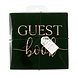 Groene Gastenboek Velvet Gouden Letters 21cm Groene Gastenboek Velvet Gouden Letters 21cm