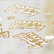 Happy Birthday Tafelconfetti Goud/Wit Happy Birthday Tafelconfetti Goud/Wit