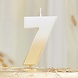Goud Witte Kaars 7 Jaar 5cm Goud Witte Kaars 7 Jaar 5cm