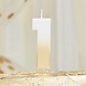 Goud Witte Kaars 1 Jaar 5cm Goud Witte Kaars 1 Jaar 5cm