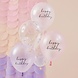 Happy Birthday Ballonnen Set Schelpen 30cm 5st Happy Birthday Ballonnen Set Schelpen 30cm 5st