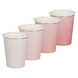 Bekers Ombre Roze 260ml 8st Bekers Ombre Roze 260ml 8st