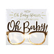 Gouden Bril Oh Baby 16,5cm 8st Gouden Bril Oh Baby 16,5cm 8st