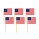 Cocktailprikkers Usa 8cm 50st Cocktailprikkers Usa 8cm 50st