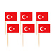 Cocktailprikkers Turkije 8cm 50st Cocktailprikkers Turkije 8cm 50st