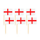 Engeland Cocktailprikkers St. George 6cm 50st Engeland Cocktailprikkers St. George 6cm 50st