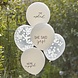 Balloon Bundle Confetti & Printed White Balloon Bundle Confetti & Printed White