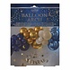 Balloon Garland Mixed Chromes with Hanging Moons & Stars Navy, Gold & White Balloon Garland Mixed Chromes with Hanging Moons & Stars Navy, Gold & White