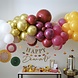 Gekleurde Ballonnenboog Met Papieren Waaiers Gekleurde Ballonnenboog Met Papieren Waaiers