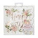 Happy Birthday Servetten Bloemen 16,5cm 16st Happy Birthday Servetten Bloemen 16,5cm 16st