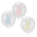 Pasen Ballonnen Konijn 30cm 9st Pasen Ballonnen Konijn 30cm 9st