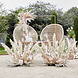 Beige Droogbloemen 90cm 5st Beige Droogbloemen 90cm 5st