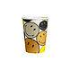 Gekleurde Bekers Smiley 250ml 8st Gekleurde Bekers Smiley 250ml 8st