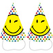 Feesthoedjes Smiley 16cm 8st Feesthoedjes Smiley 16cm 8st
