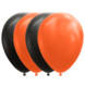 Ballonnen Zwart/Oranje 30,5cm 10st Ballonnen Zwart/Oranje 30,5cm 10st